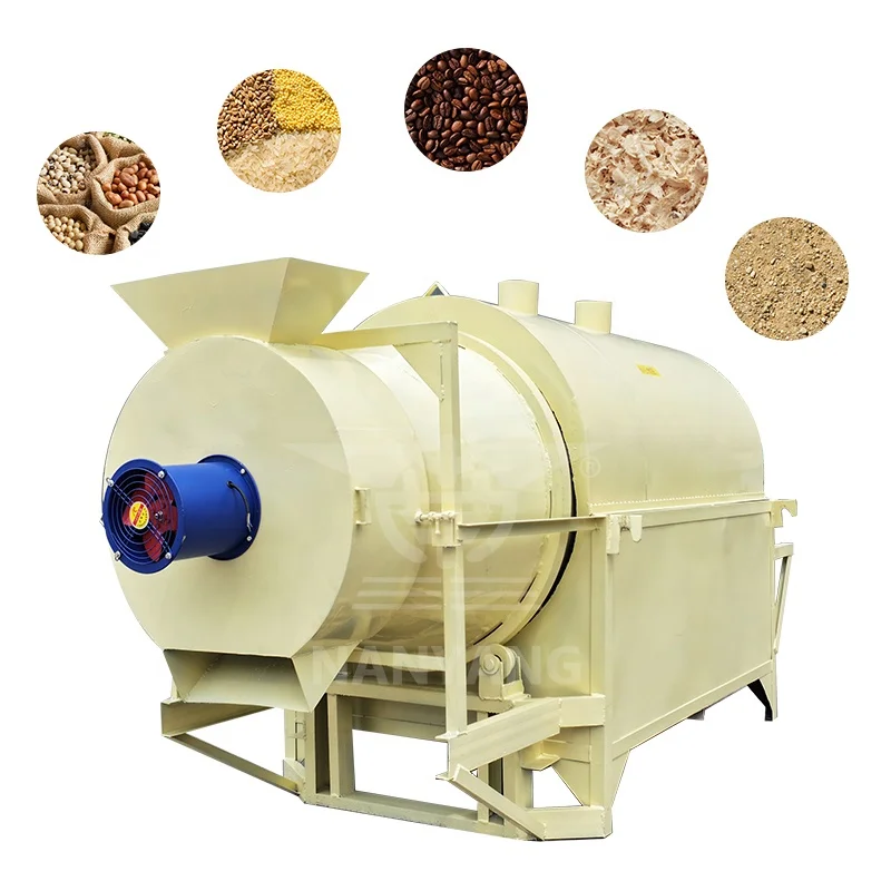 Multifunctional Agricultural Rotary Dryer machine For Yam Flour SesameSeed Spice Okra Tumbler Wheat