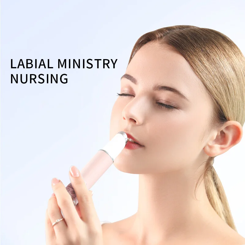 OEM ODM Hot Compress Beauty Lip Care High Frequency Vibration Massage Instrument