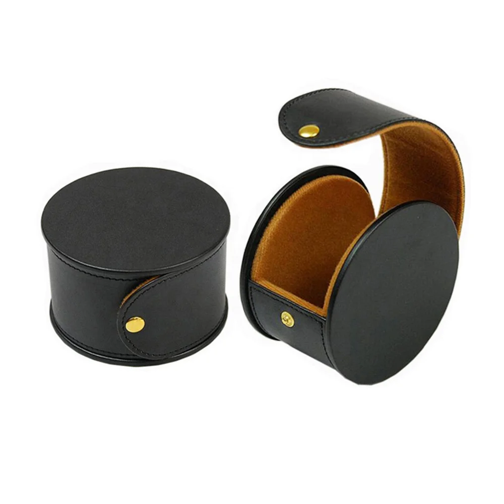Персонализированная круглая коробка для часов из искусственной