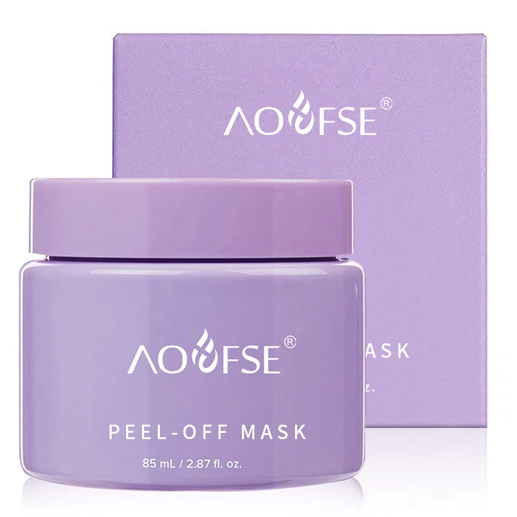 OEM Custom Brighten smooth Skin Care Colorful Shinning Mud Face Mask Glitter Peel Off Mask