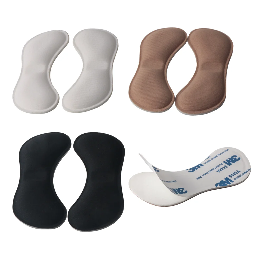 JIANHUI Heel Cushion Pads Heel Shoe Sponge Grips Liner Self-Adhesive Shoe Insoles Foot Care Protector