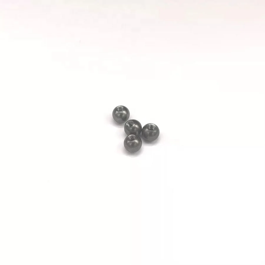 Machining of 8mm steel balls for M3 threaded holes