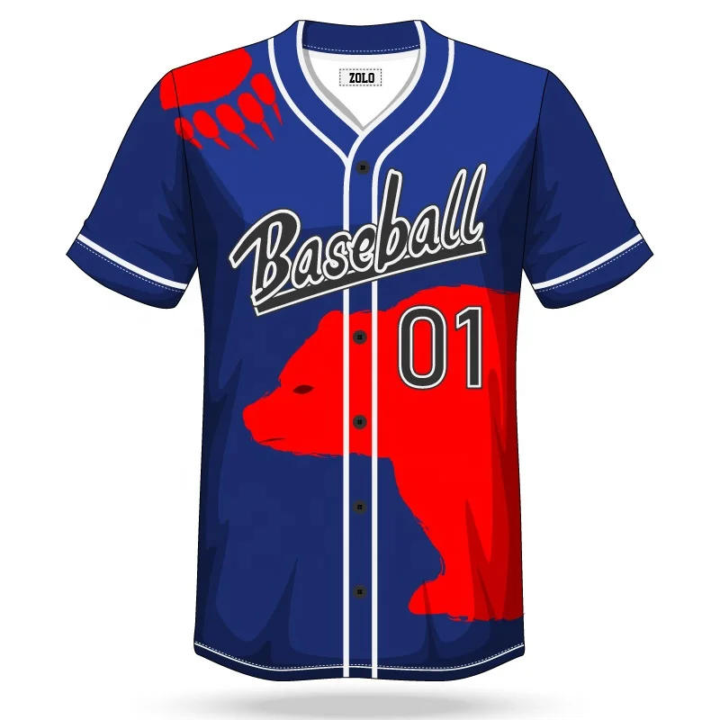 Cheap Custom Made Sublimated Plain Baseball Jersey For Kids
