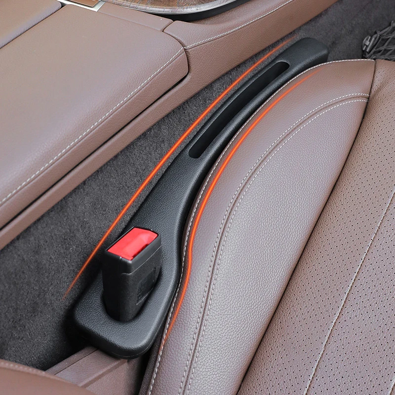 Universal Elastic Leather Grain Console Car Seat Gap Filler Custom Model Cover for Auto Accessories Interior Decor