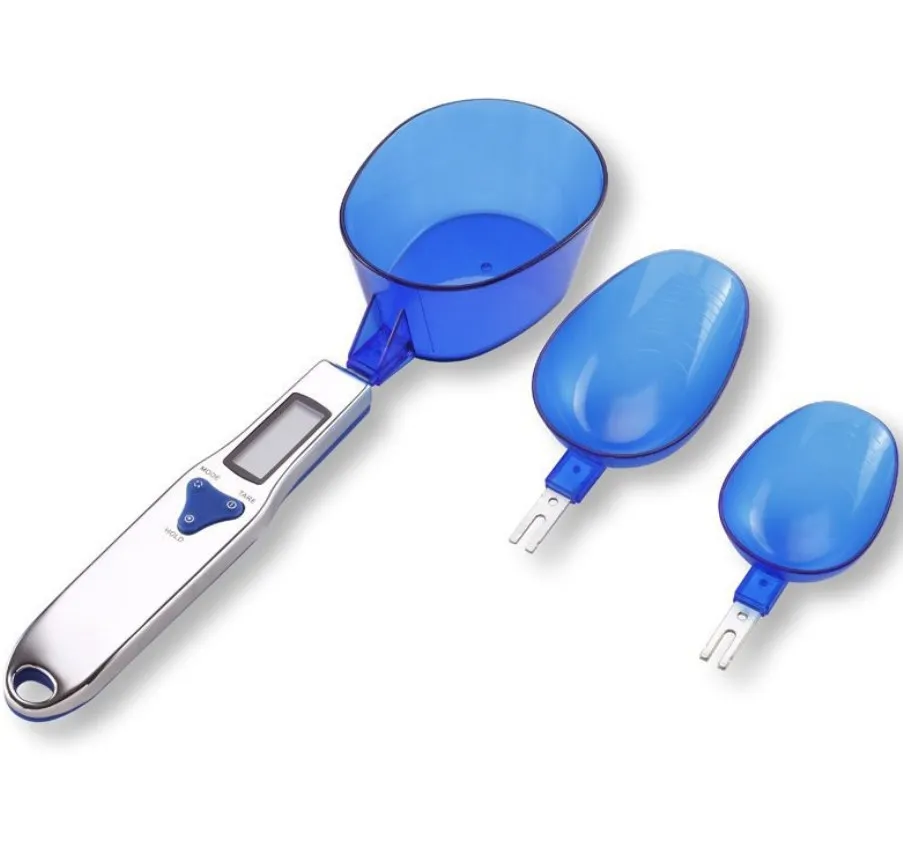 three heads digital measure spoon scale spoon scales 500g with 3 spoon heads