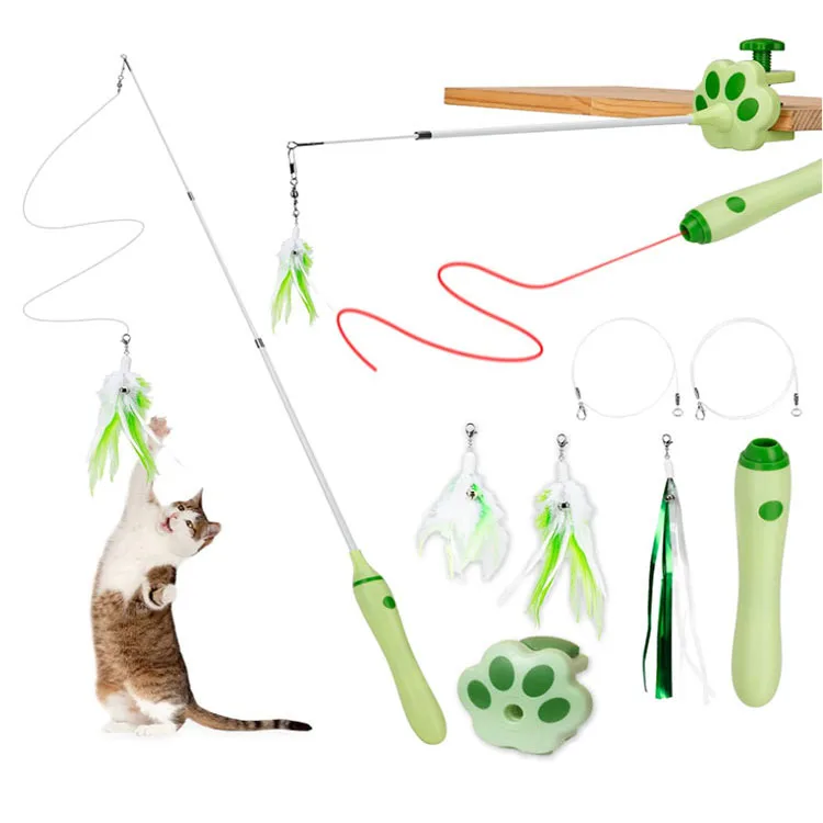 New CE pet cat toy laser pointer shark paw automatic cat teaser exerciser cat laser pointer toys