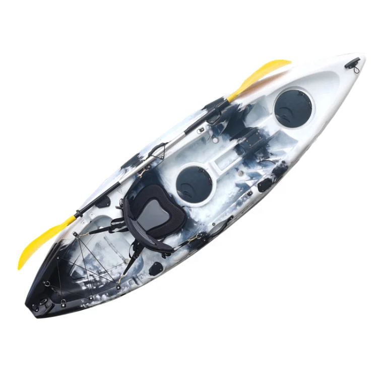 New Arrival Outdoor Sport Fishing Pedal 3 Person Plastic Racing Kayak For Sale