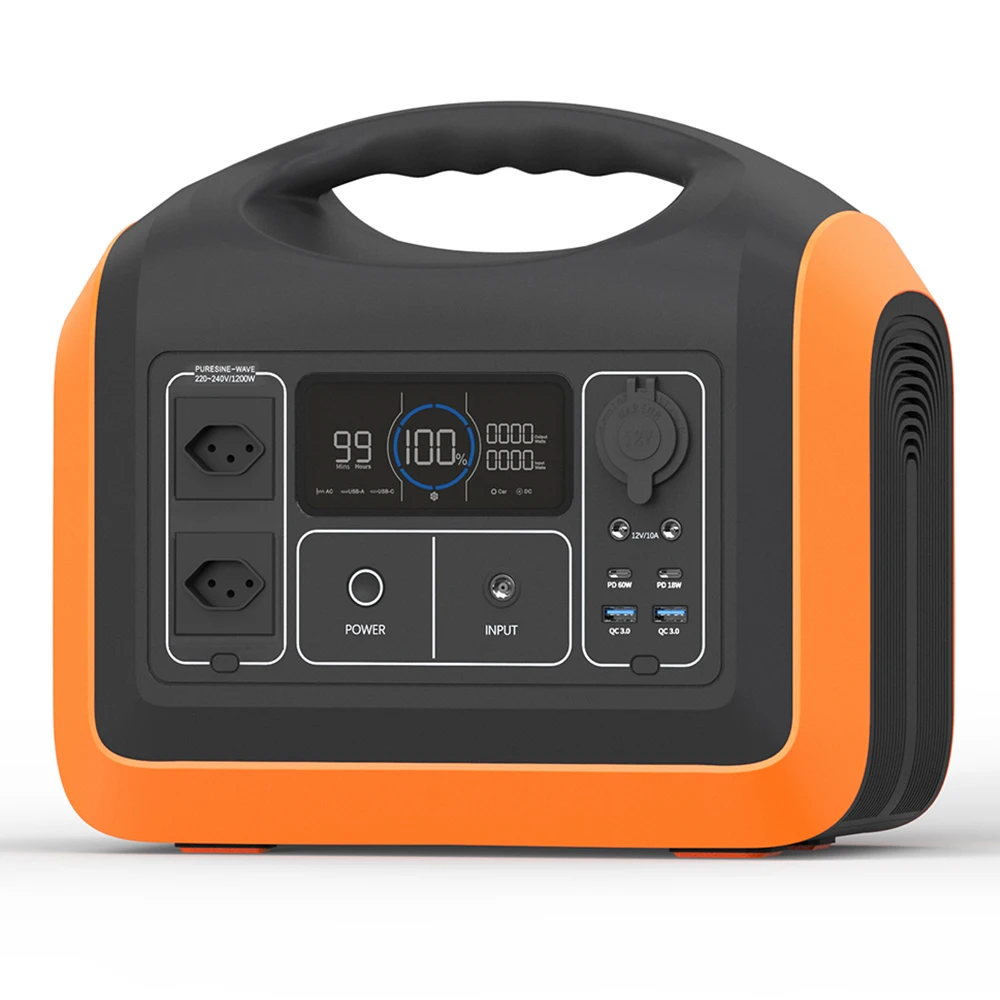 Supply 1200W Backup Camping LiFePO4 Battery Bank Diesel Portable Power Station 230V Solar Generator 1Kw Portable Power Supplies