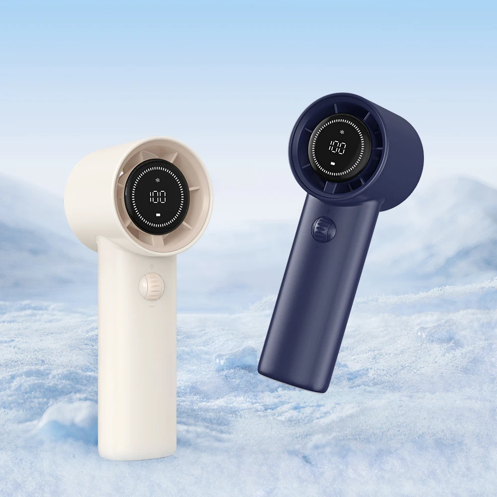 Bladeless Turbo Hand held Fan LED Display Charging Electric USB Rechargeable 100 Gear Mini Portable Fan High Speed Handheld Fan