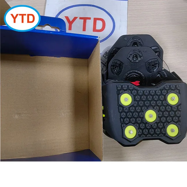 Comfortable Carbide  anti slip Spike Shoes Cover Antislip Ice Grip for winter and Running Winter Sports Accessories