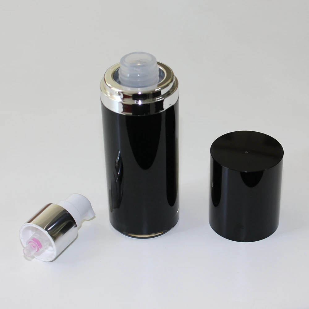 
Wholesale luxury amber skin care cosmetic packaging pet airless bottle 