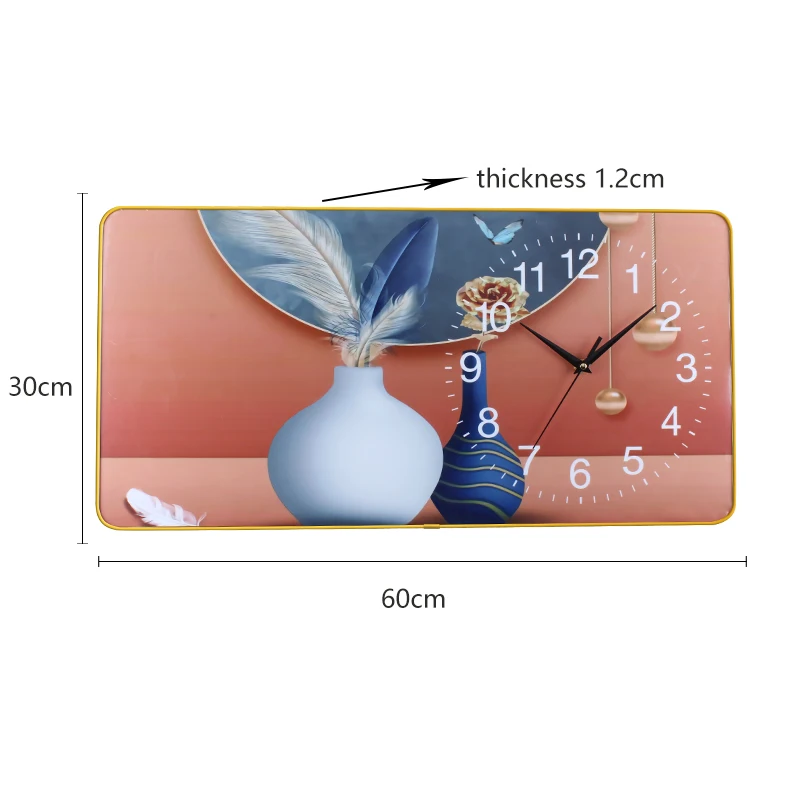 Light luxury portrait art painting home decoration clock wall clock