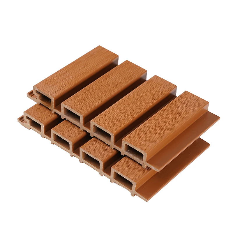 Home Decoration Modern Design Hollow Wood Plastic Composite Wpc Cladding Decorative exterior Wall Panels Quality WPC Wall Panel