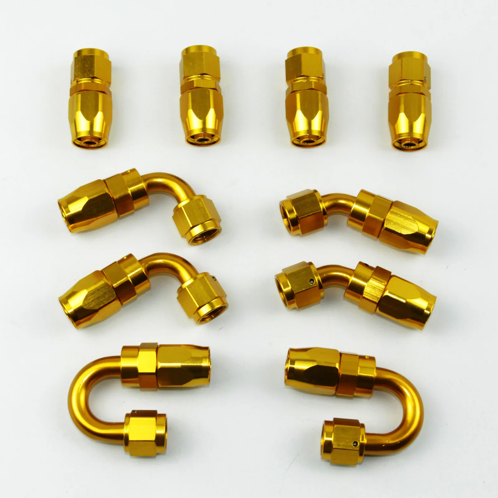 Aluminum Swivel AN4 4AN Oil Fuel Gas Rubber Hose End Fitting AN fitting a set