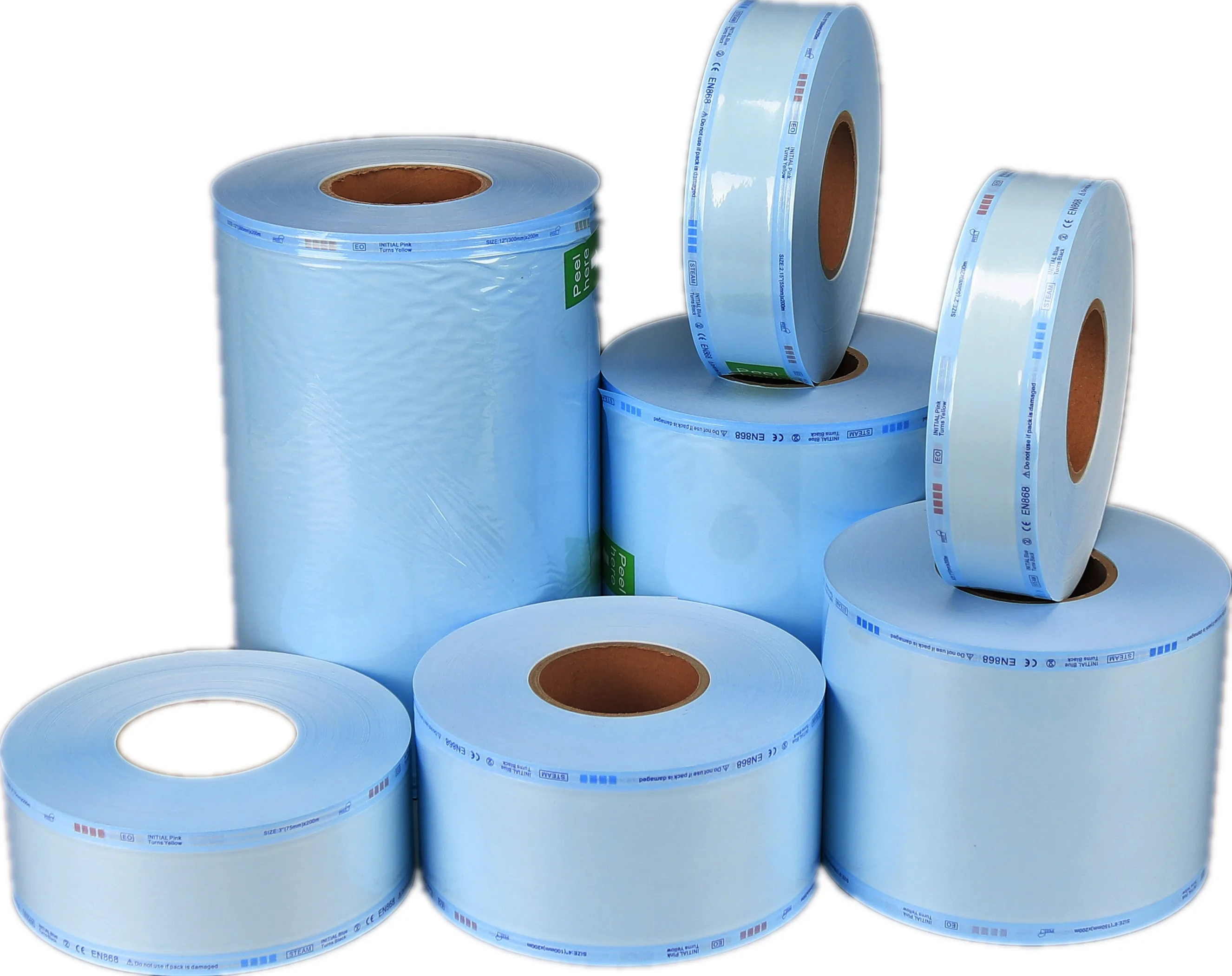 Flat sterilization Reel, Steam EO Sterilization Method, Autoclave Sterilizer Bags for Dental Medical Spa Tattoo Implements