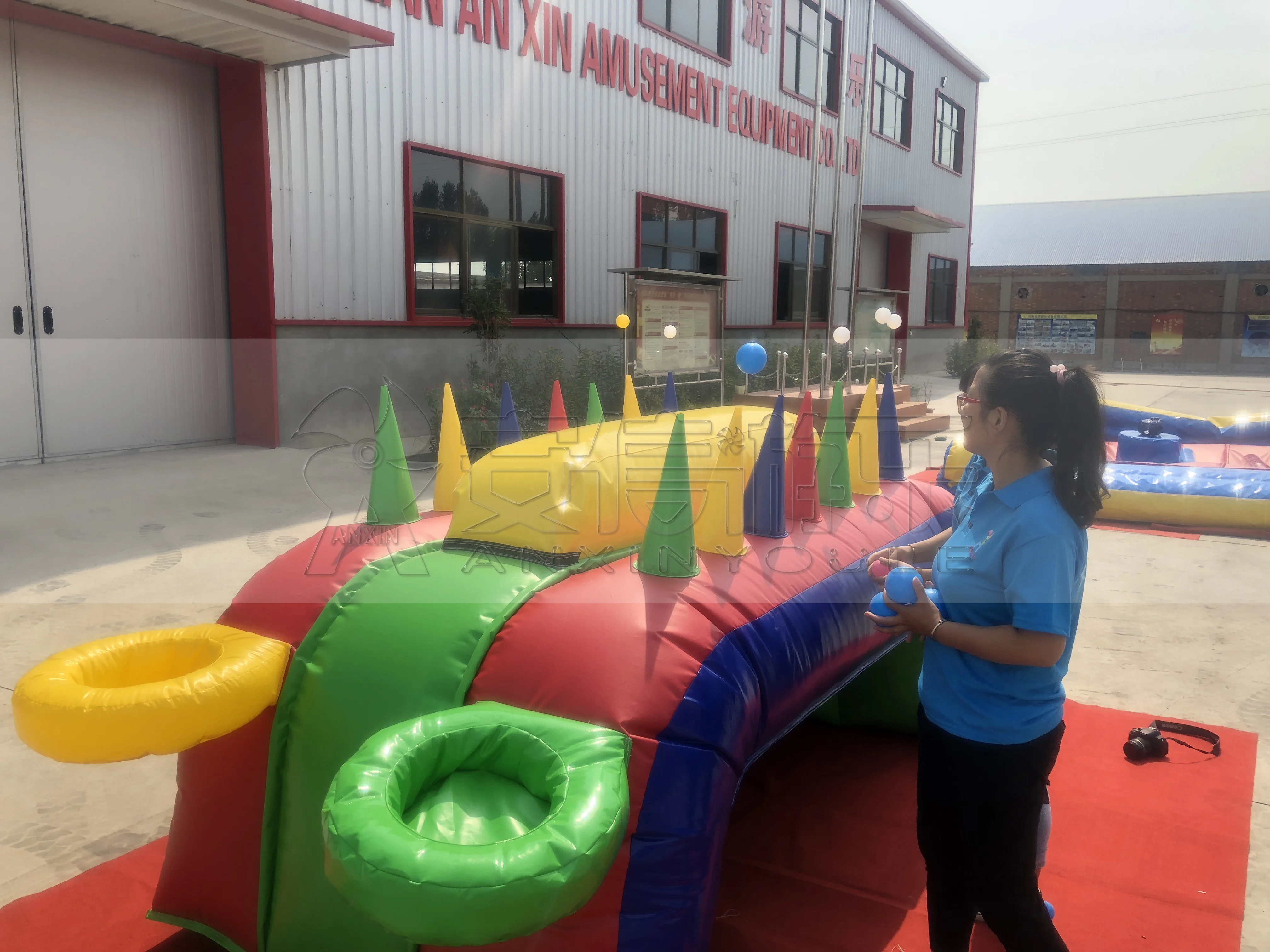 Fun and Attractive Inflatable Air Pass Ball Competition Game Outdoor Commercial Events Party for Children and Adults 1 Piece