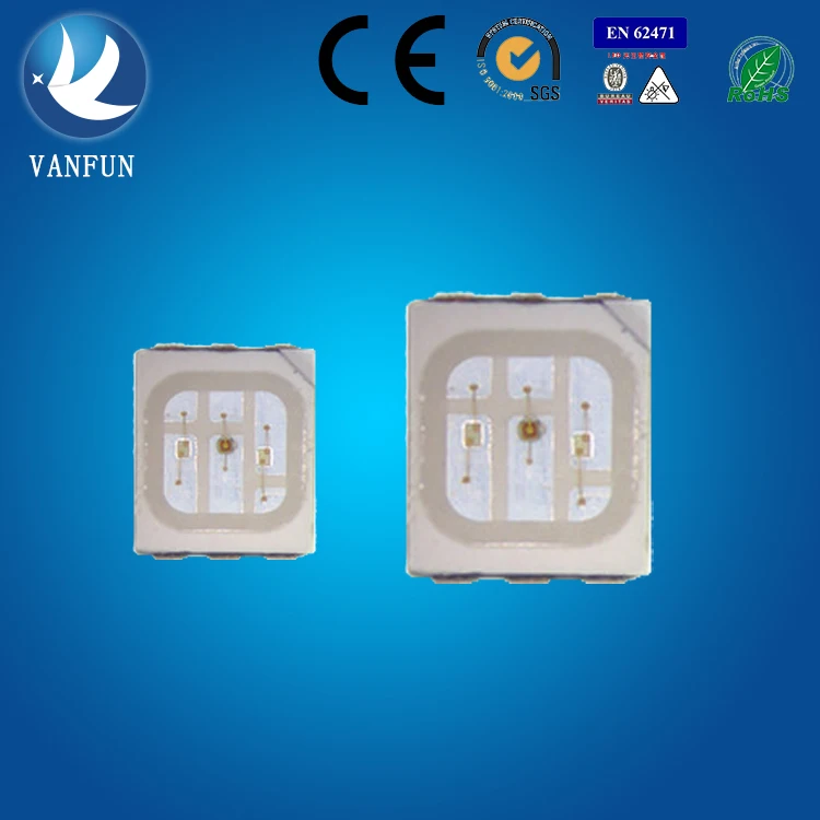 VanFun 12 В SMD 3528 RGB микродиоды Saman Epistar чипы для коммерческого освещения излучающие Белый Красный Синий Желтый Размер 5 мм