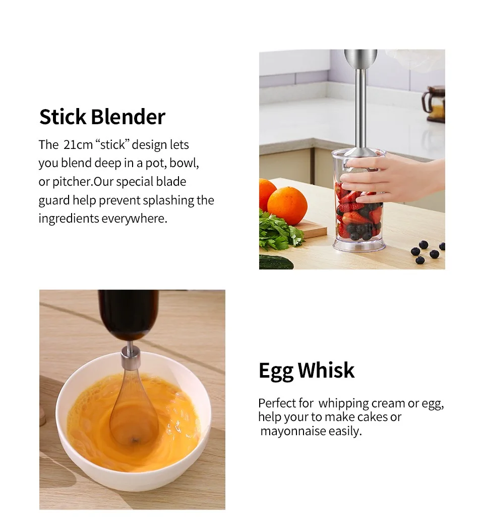 kitchen appliance 5 in 1 multi-purpose juicer electric hand stick blender