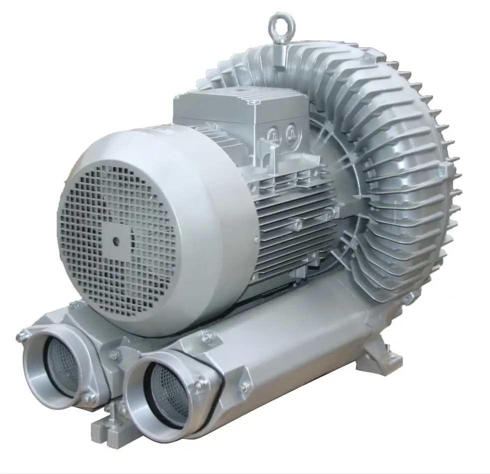 5.5kw 7.5HP 3 phases Ultra High Pressure Air pump Big Vortex Blower Ring Blower For Fish Farm
