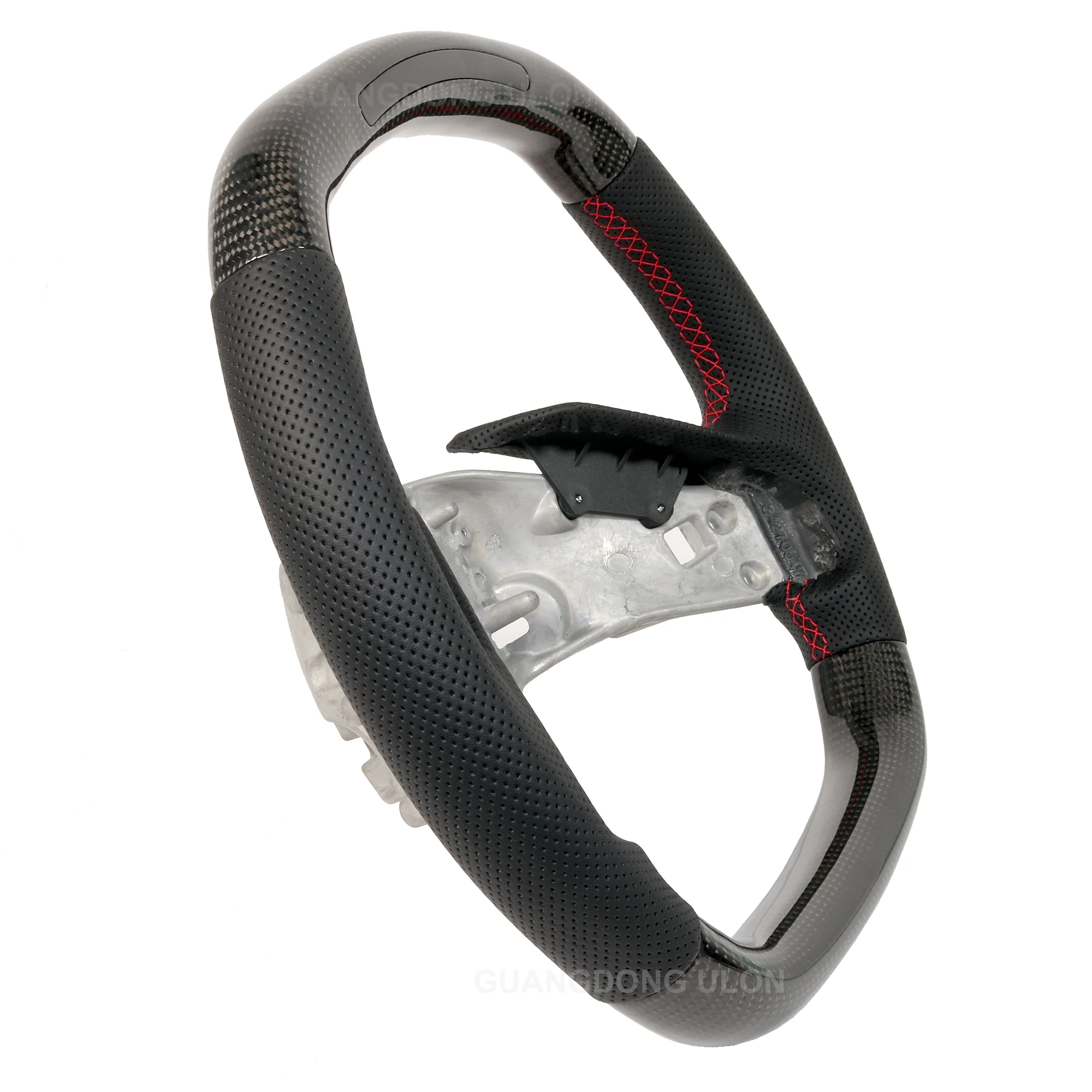 High Quality OEM Real Carbon Fiber Steering Wheel with LED Light For Chevrolet Corvette C8 2019-2021 Body kit Interior Accessory