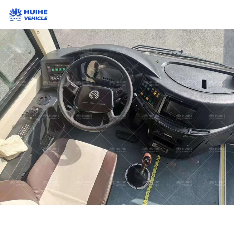 Used Kinglong bus ZK6127 12M bus 49 -56 seats big bus Euro III good price low miles