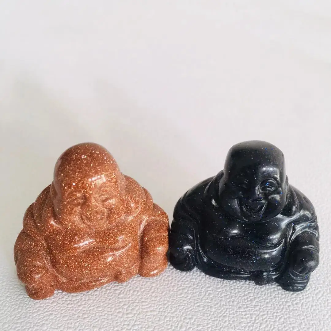 Hot Sale Natural Feng Shui Folk Crafts Healing Crystal Carving Crystal Buddha