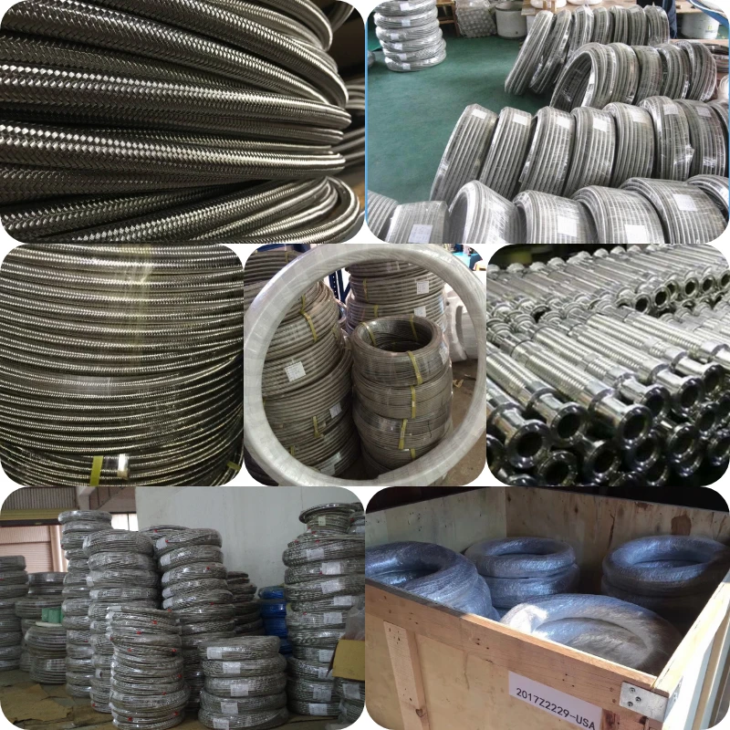
ss 316 braid steam iron plastic corrugated ptfe convoluted hose 