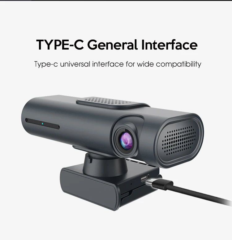 AI Powered Tracking Tiny PTZ Webcam with Gesture Control Webcams for Zoom Skype Video Conferencing