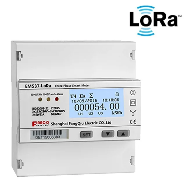 EM537-LoRa CT three phase Lora electric energy meter lora  kwh meters