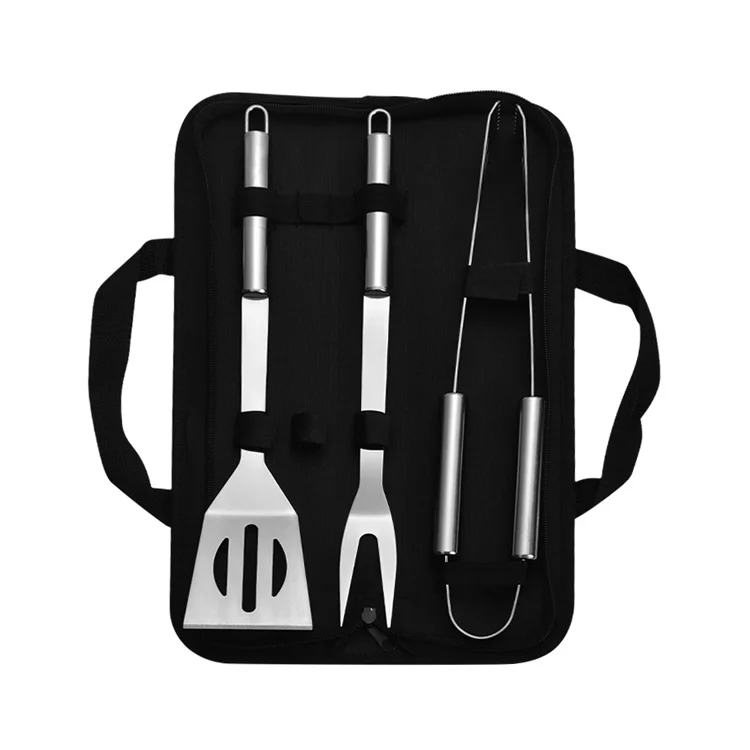 Набор комбинированных инструментов для барбекю, комплект из 3 предметов с зажимами из нержавеющей стали в Корейском стиле, бытовой Зажим для барбекю, вилка