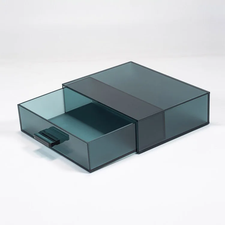 Custom Acrylic Coffee Capsule Storage Box with Draw Factory Directly Acrylic Organizer Box