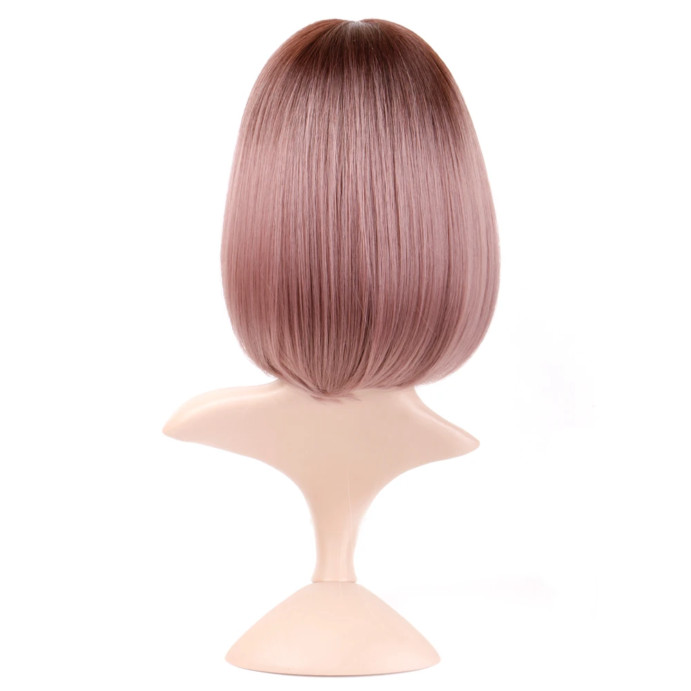 Free Sample Perruque Cheveux Humain Short Synthetic Wig For Women,Synthetic Wig Vendor,Synthetic Hair Pink Wig
