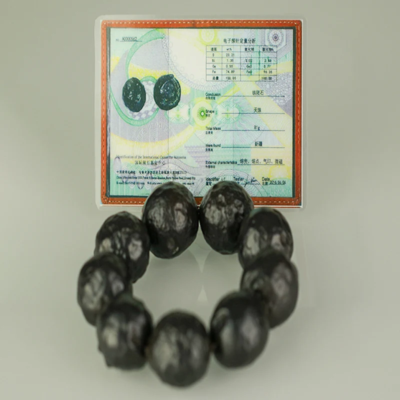 Brand Certification Accessories Semi-Precious Stone Meteorite Bracelet