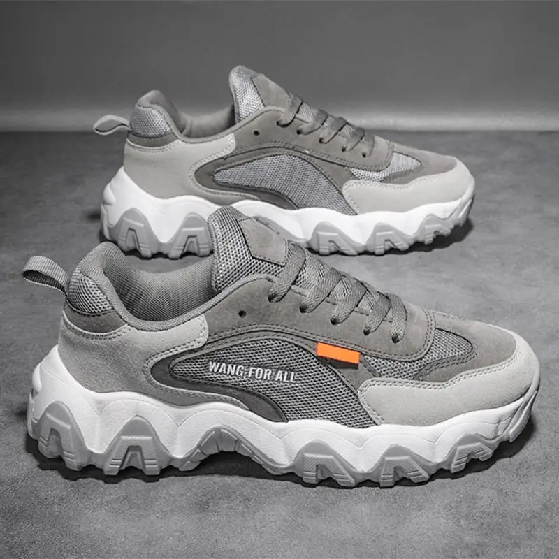 
Spring and summer 2021 new arrival sports fashionable height increasing thickend sole leisure youth chunky shoes for men 