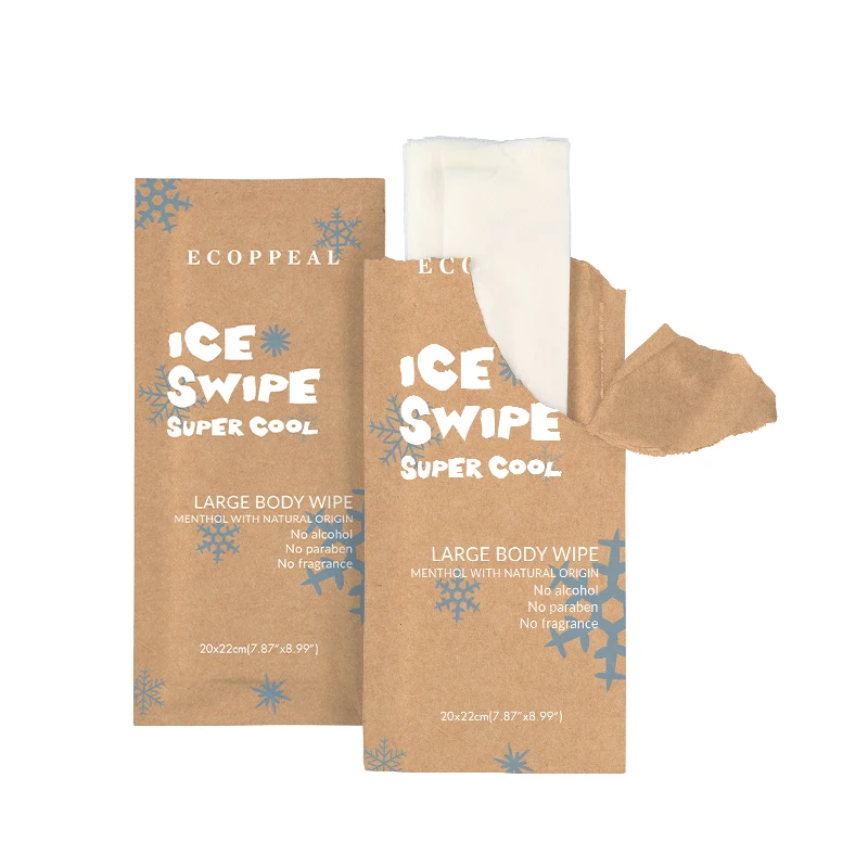 Manufacturer Functional Cool Wipes Wet Wipes Ice Cooling Effect Wet Wipes