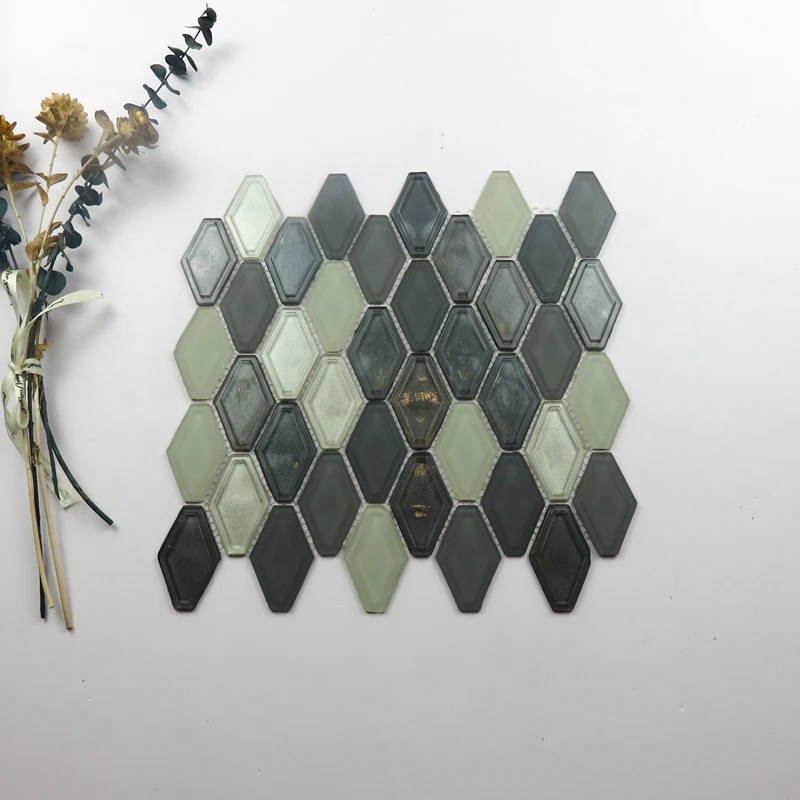 Good quality Hot-Melting Glass Mosaic for bathroom swimming pool tiles Tile Design