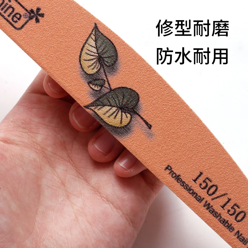 Double Side Nail File Hot Style High Quality Half-moon Shaped Customizable  Grit File For Nail Polishing Tools