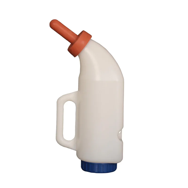 Wholesale Thicken Plastic 2L 4L Animal Cattle Calf Feeding Milk Bottle Cattle Sheep Feeding Bottle With Nipple Teats