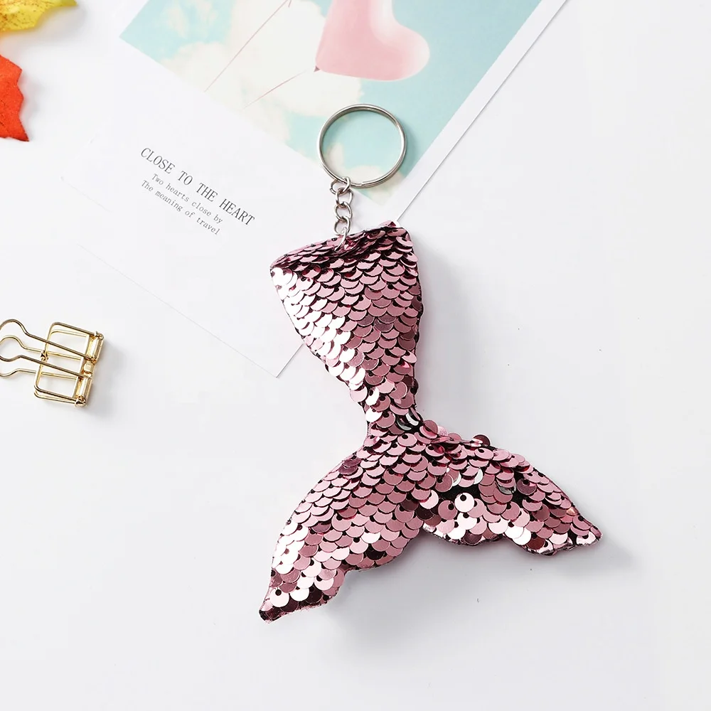Креативные подарки на день рождения SJ0560, Женский кошелек с подвесками, красочные блестящие тканевые брелки с блестками и хвостом русалки, оптовая продажа