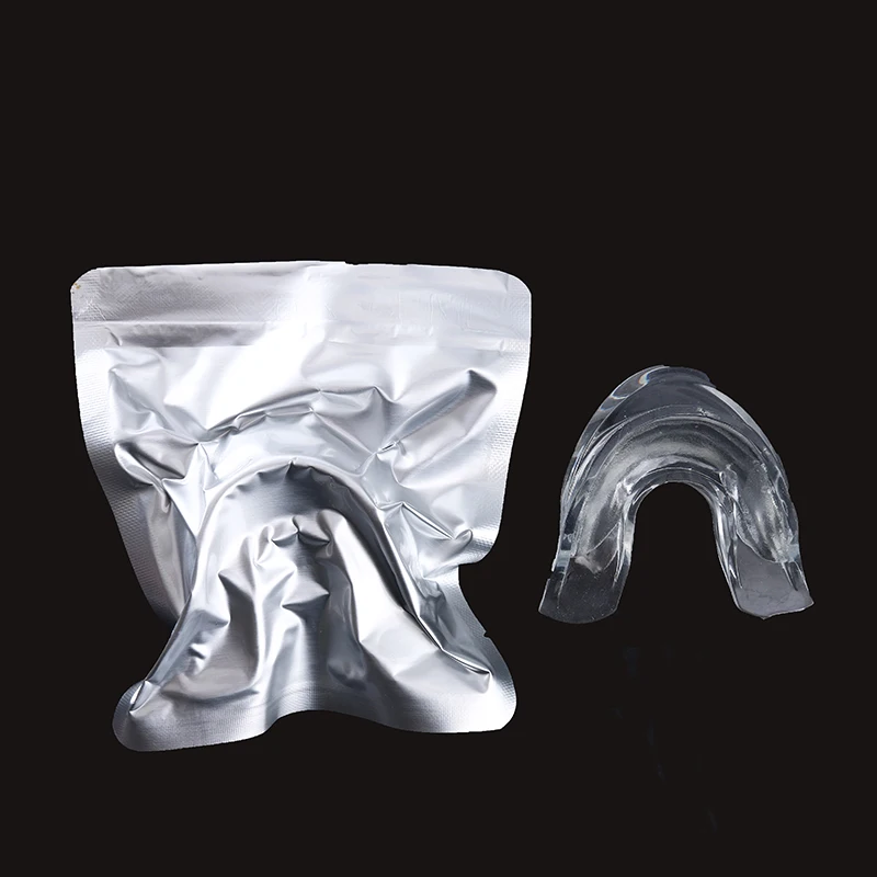 2021 Private sticker high quality gel prefilled teeth whitening tray in foil bag
