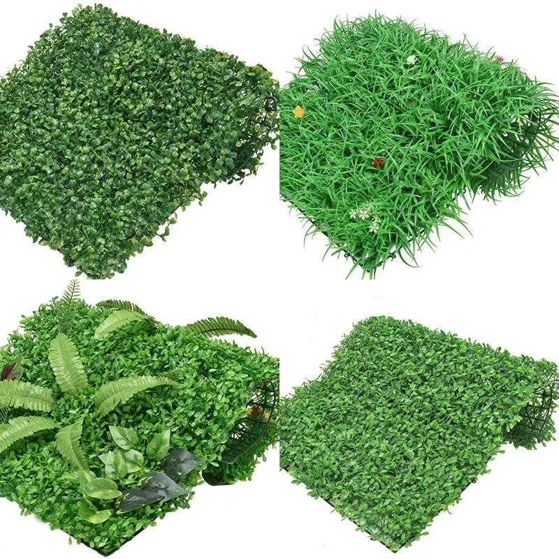 Simulation plant artificial grass Garden Home Landscape decor Plastic Artificial Plants Outdoor Green Wall