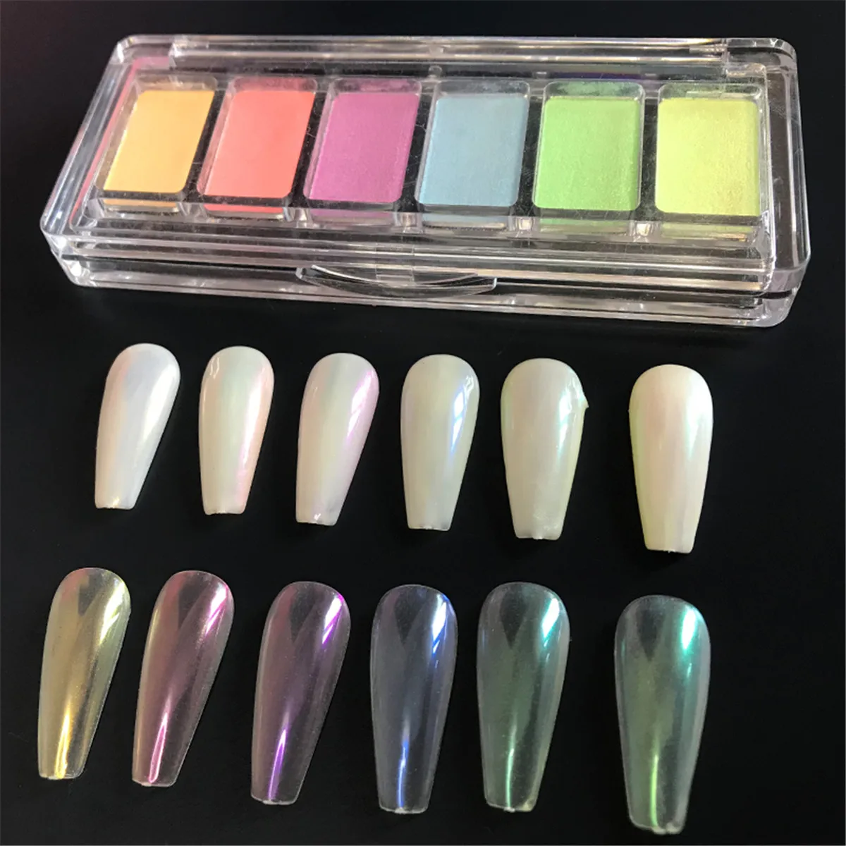Factory Wholesale Transparent Chameleon Pigment Color Change Aurora Solid Powder For Nail Paint