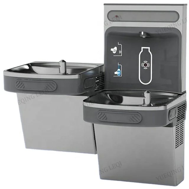 Stainless Steel Wall Mounted Bottle Filling Station Drinking Water Fountain Water Cooler Bottle Filling Station