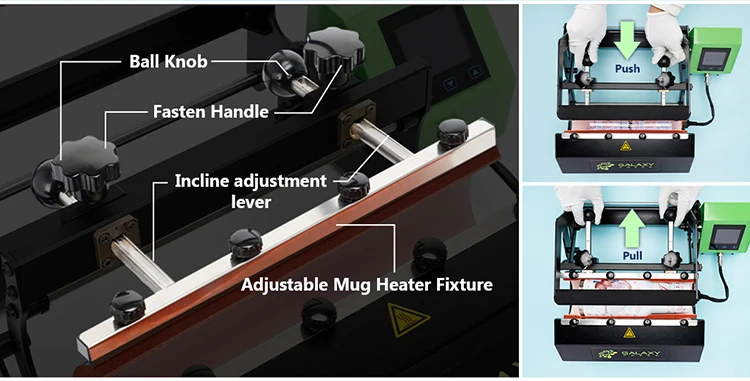 Galaxy Gs-205B Pro Diy Personalized 30 Oz 40 Oz Sublimation Tumbler Heat Press Machine All In One Cup Mug And Tumbler Heat Press