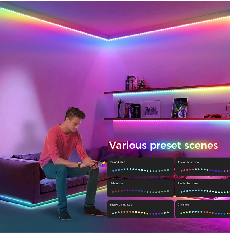 RGB Pixel LED Strip RGBW 5V 12V 24V WS2811 WS12B UCS1903 SK6812 DMX512 Programmable Magic Addressable LED Light Strip