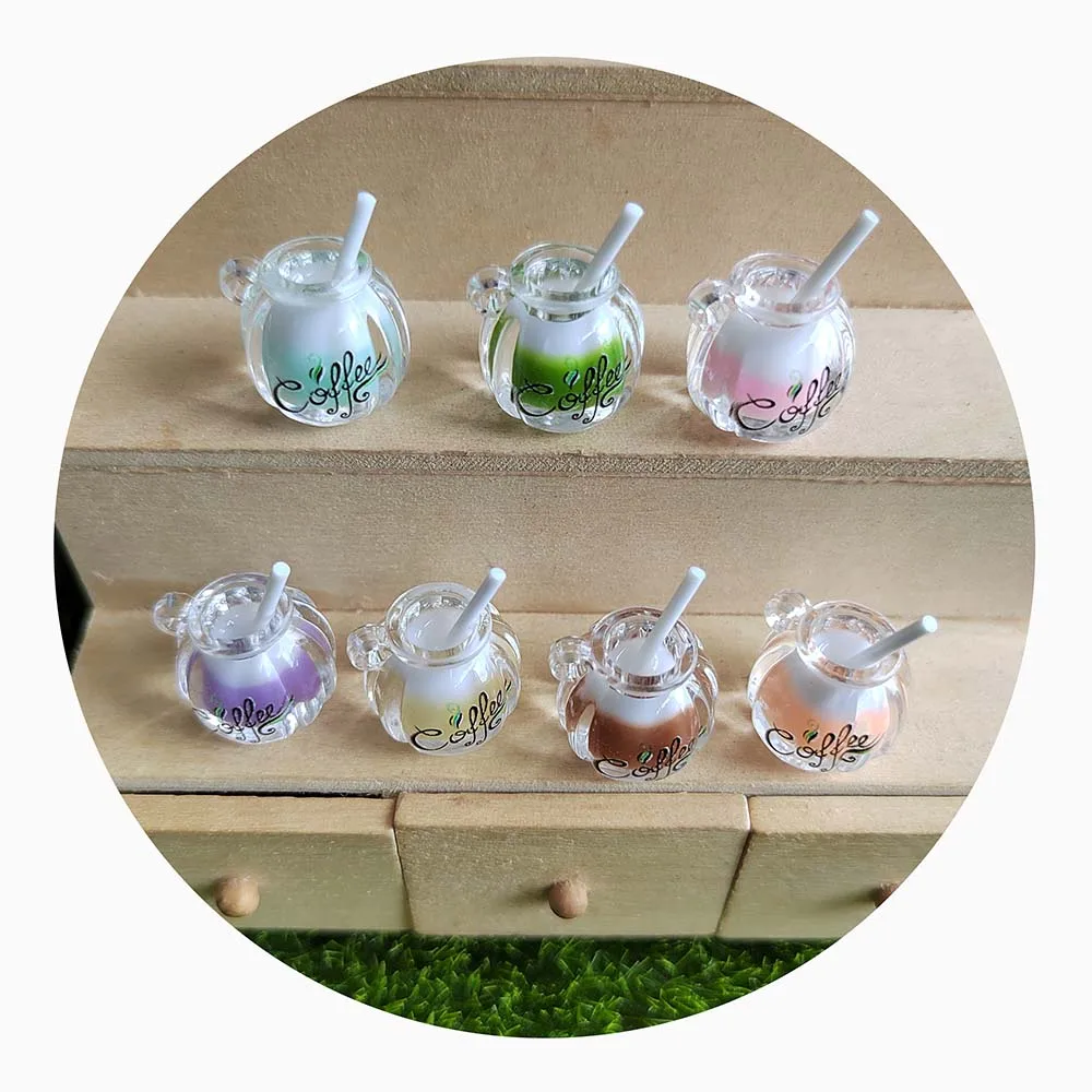 Luminous Coffee Cup Resin Charm Coffee Shop Gift Drink Charm