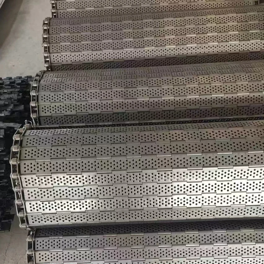 Stainless steel  Food Grade Chains Flat Plate conveyor belt