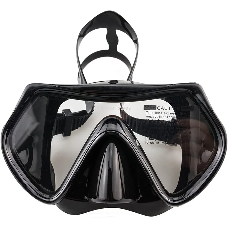 Underwater Sports Products Lightweight Silicone Freediving Mask Tempered Glass Diving Strap Mask