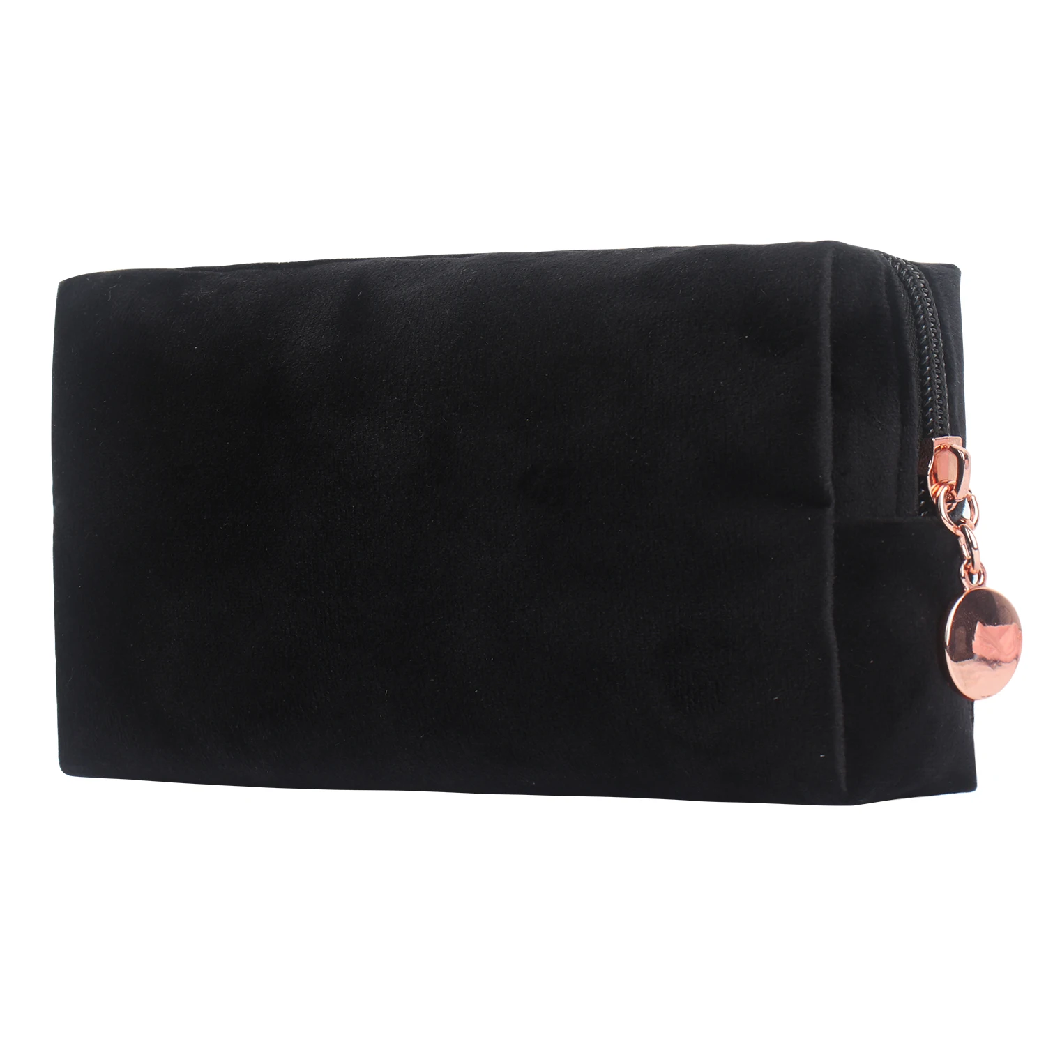 
Travel Organizer Zipper Luxury Cosmetic Pouch for Ladies Custom Logo Brush Velvet Makeup Bag 