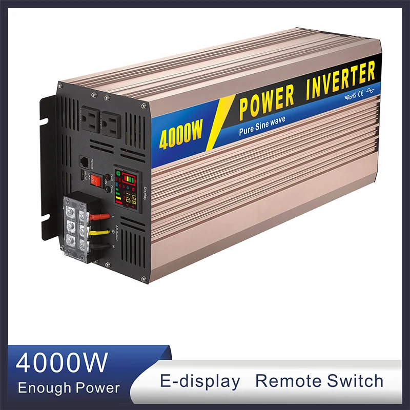 Dc to Ac Power Inverter Price 600W 1000W 1500W 2000W 3000W 4000W 5000W Off Grid Customized Series Socket Solar Wave ROHS Support